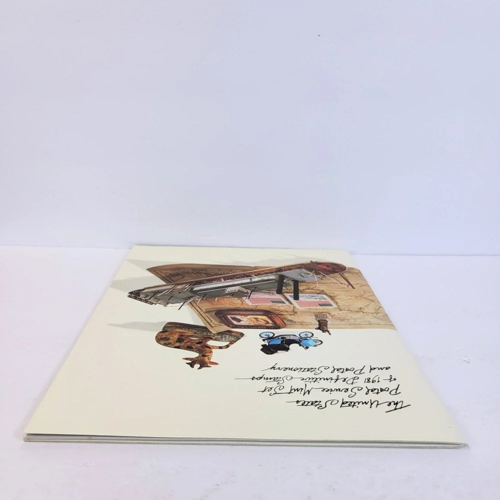 USPS Mint Set 1981 Definitive Stamps Postal Stationery Paperback Collection Book